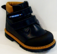 Mini-Shoes ботинки 505-MS темно синяя кожа (26-30)